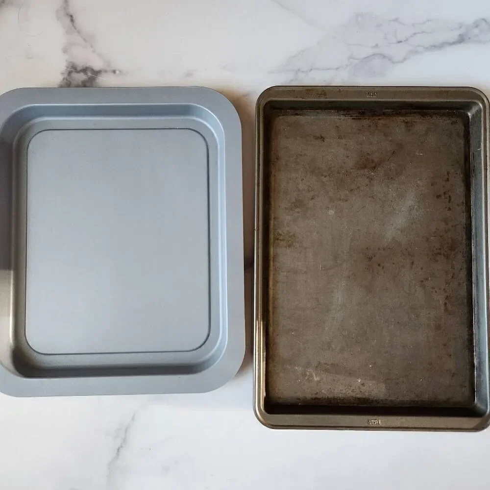 Tasty crisper basket aluminum baking pan bundle of two kitchen accessories bakew